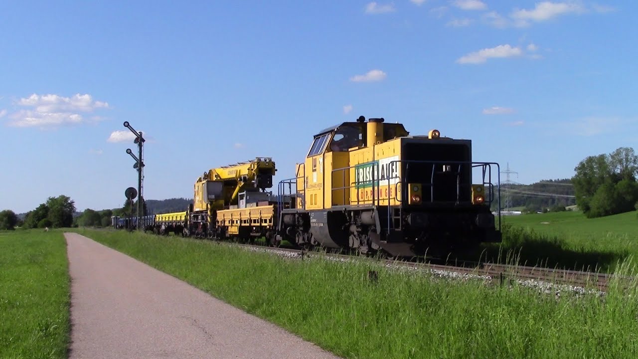 214 010 von Leonard Weiss mit Kran am 02.06.19