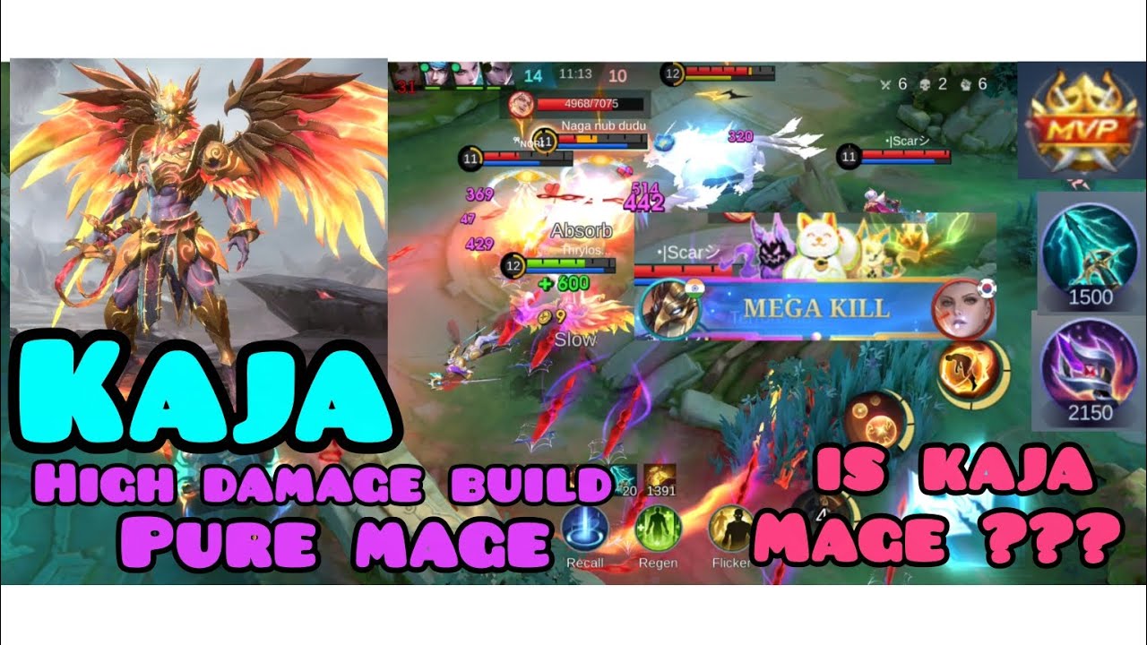 KAJA DAMAGE BUILD 2025 | PURE MAGIC BUILD | INSANE DAMAGE | MLBB #mobilelegends #mlbb #viral 