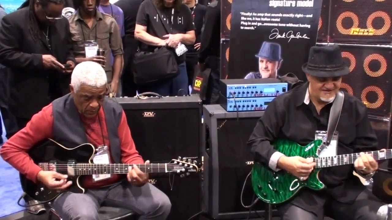 NAMM 2013 - Hadrien Feraud, Frank Gambale, Phil Upchurch & Nicolas Viccaro - Blues Jam