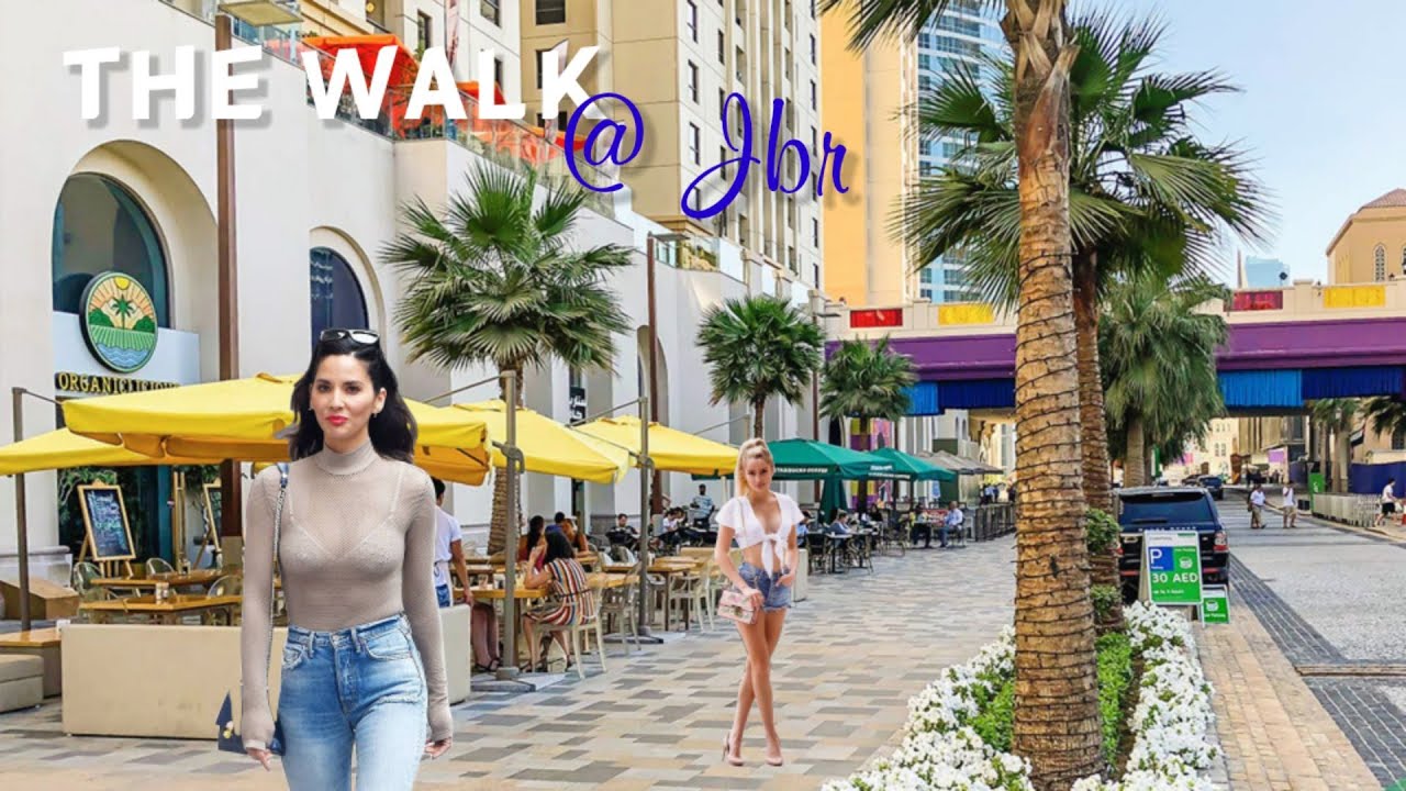 The WALK at JBR (Jumeirah Beach Residence) Walking Tour 4K | Dubai's Bustling Waterfront Promenade