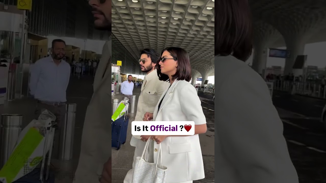 Love is in the air(port)? 👀 Rumoured couple Tara Sutaria and Veer Pahariya were spotted together...💕