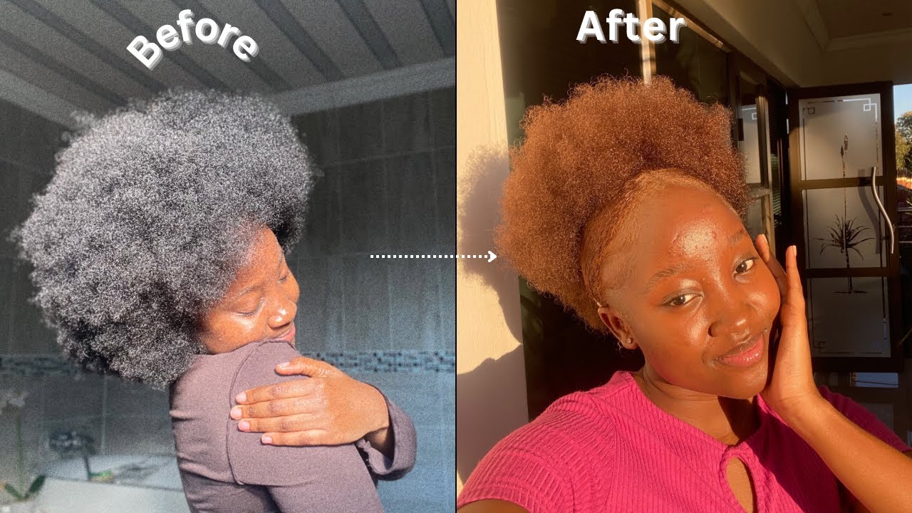 DYEING MY HAIR BROWN FROM BLACK|Brown hair szn(season)|South African YouTuber #hairdye #Afro #4CHair