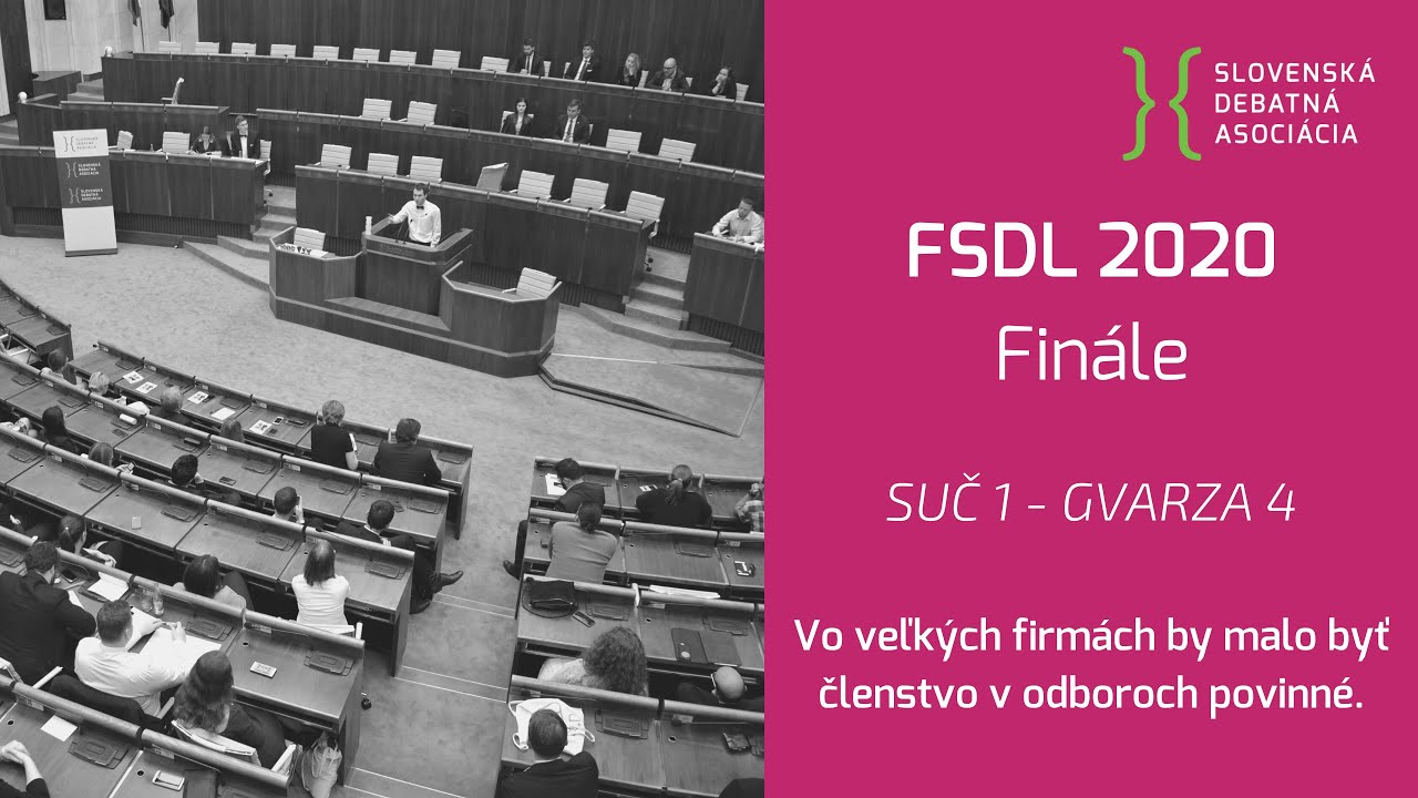 FSDL 2020 (finálová debata)