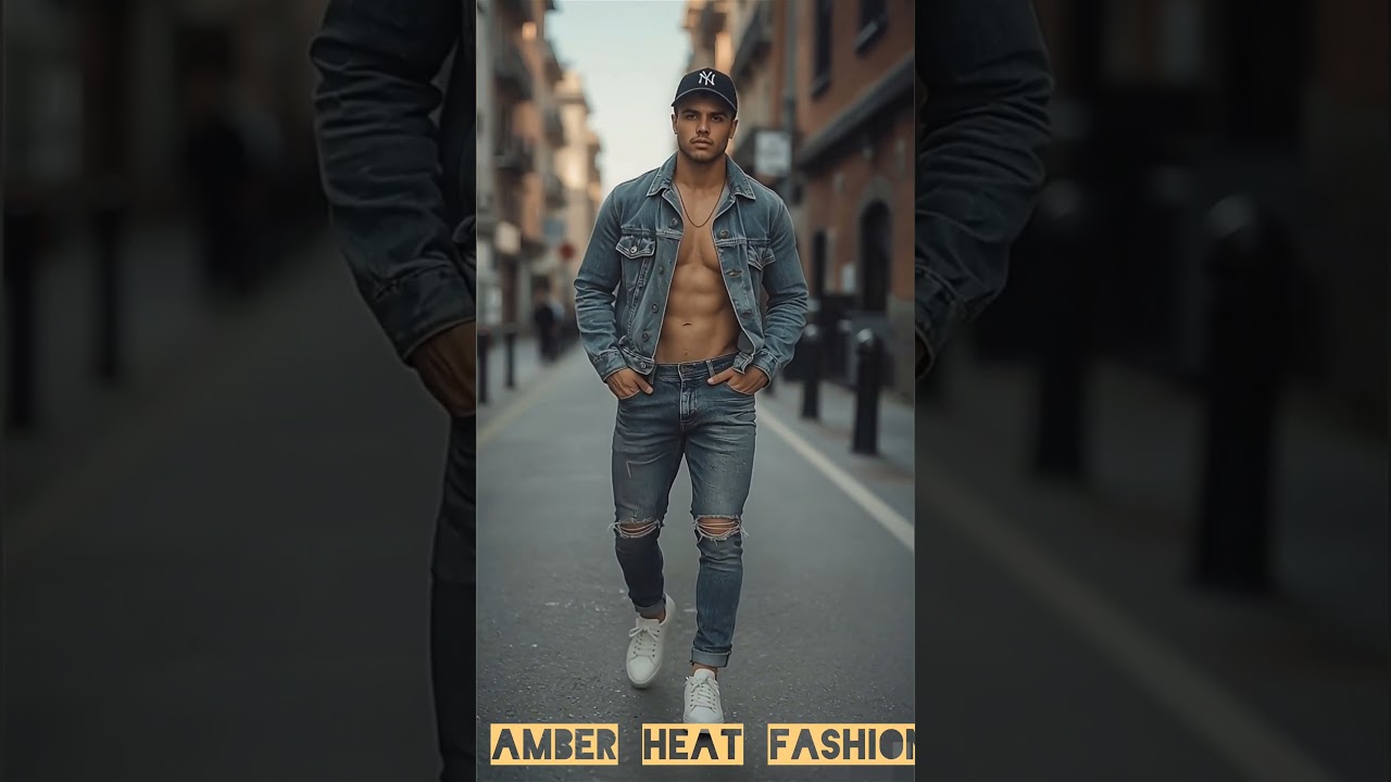 Ultimate Street Style | Muscular Model Hollywood Look 🔥👟 #shorts