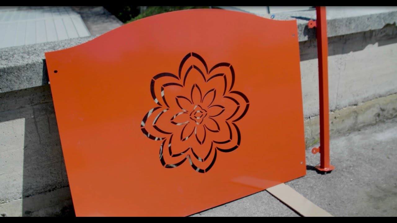 Bianchi Elio Srl | Montaggio Pannello di Recinzione Taglio Laser