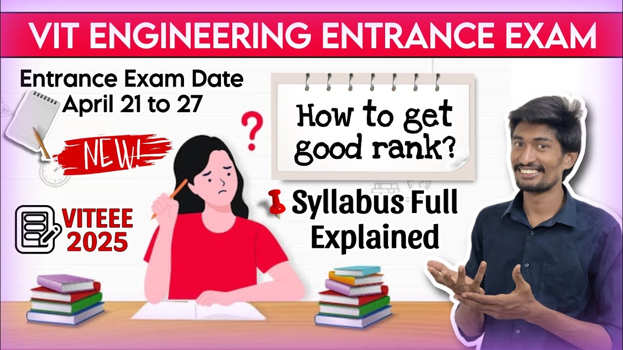VITEEE 2025 Entrance Exam Syllabus Full Explained | March 31 Last Date | VIT Vellore | VIT Chennai