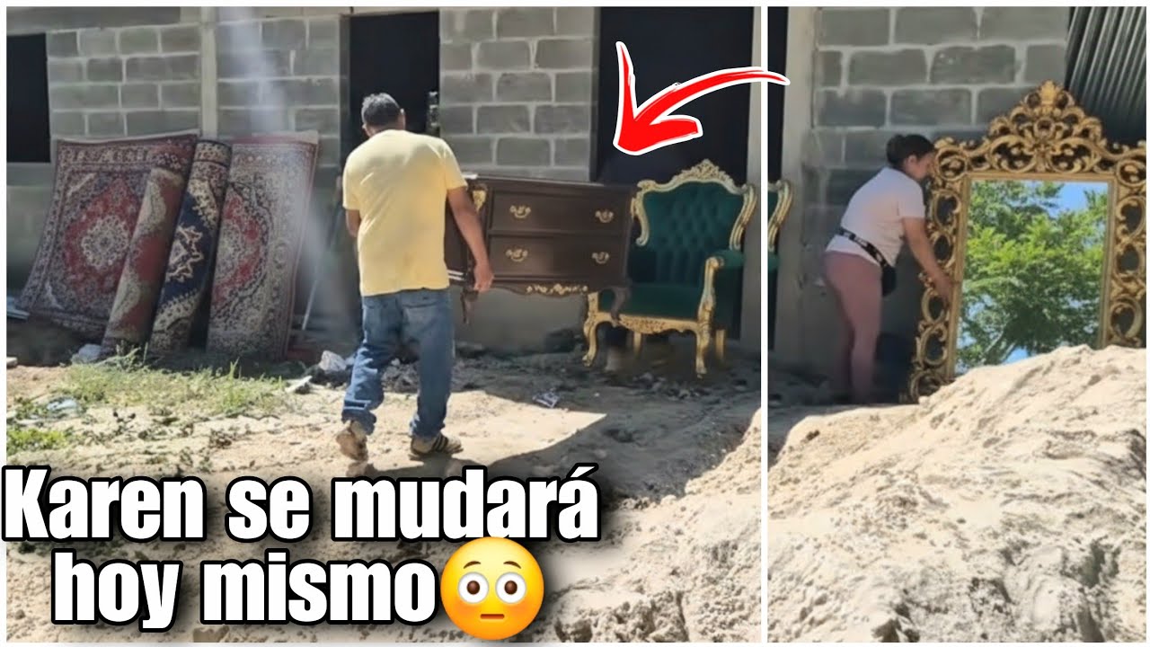 Karen lleva todas sus cosas, se mudará hoy mismo a su nueva casa