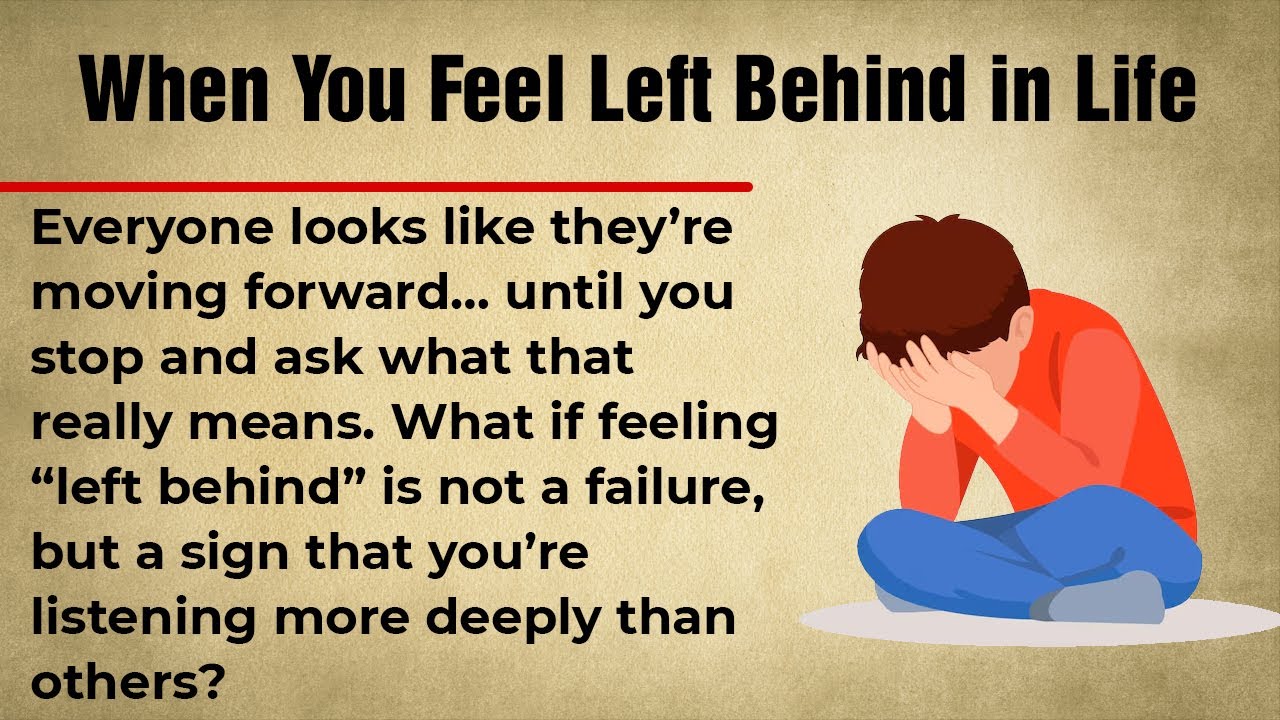 When You Feel Left Behind in Life || Graded Reader || Improve Your English Fluency