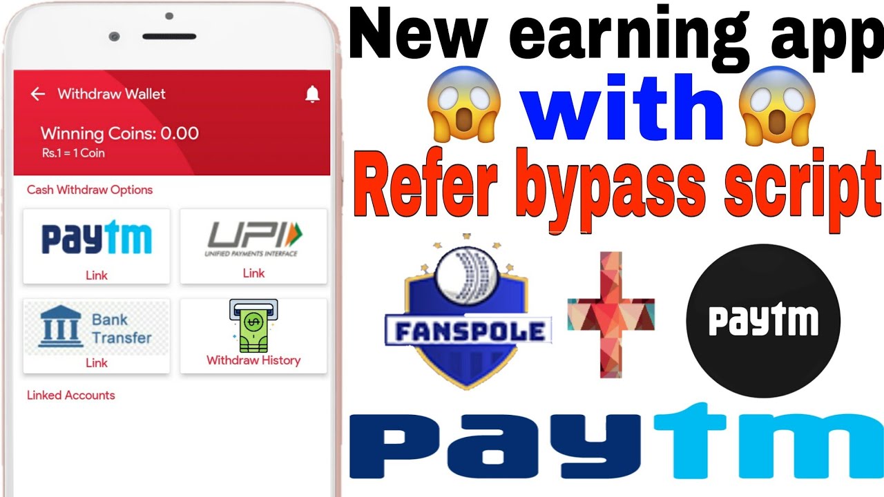 😱 Refer Bypass Script | instant payment | part time job | fanspole app refer bypass script | 🤑🤑🤑