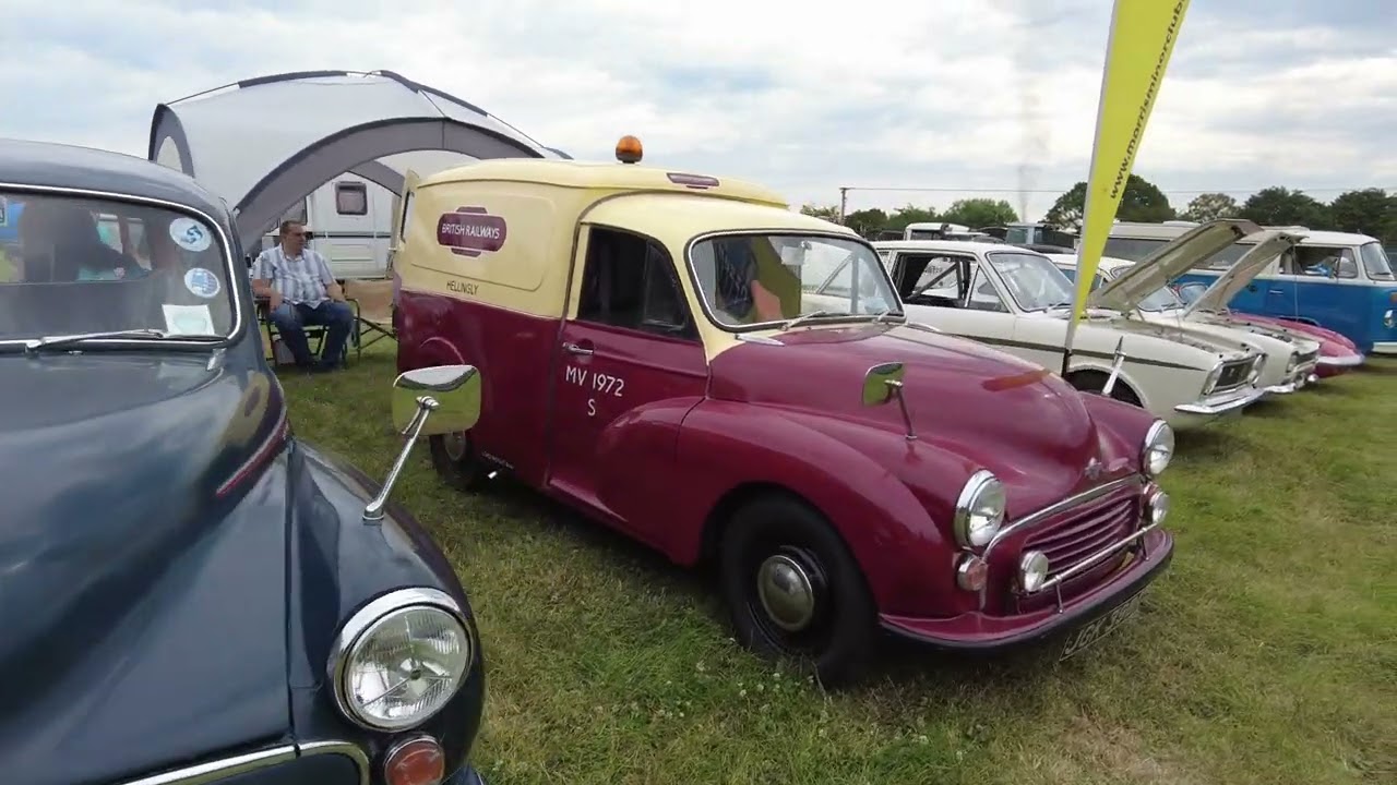 Classic cars at High Weald steam working weekend.