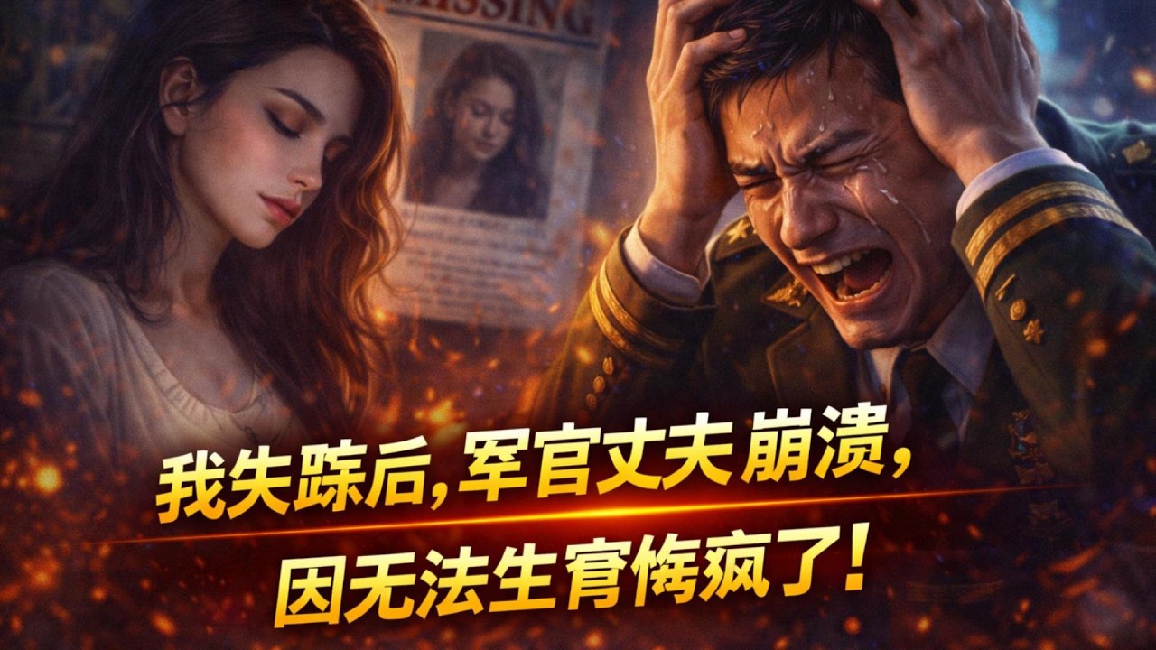 我失踪后，说自己无法生育的军官丈夫悔疯了