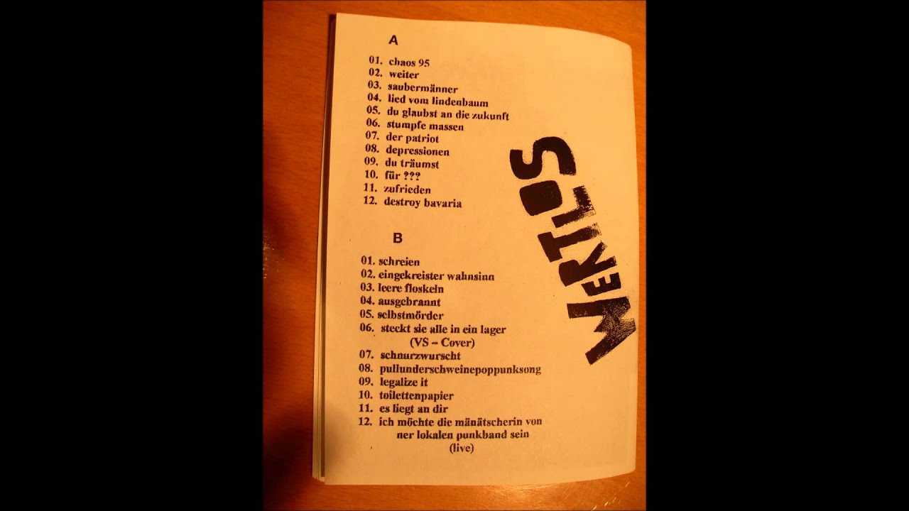 WERTLOS TAPE 1995 - 2004