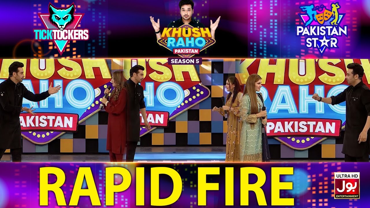 Rapid Fire | Khush Raho Pakistan Season 5 | Tick Tockers Vs Pakistan Star | Faysal Quraishi