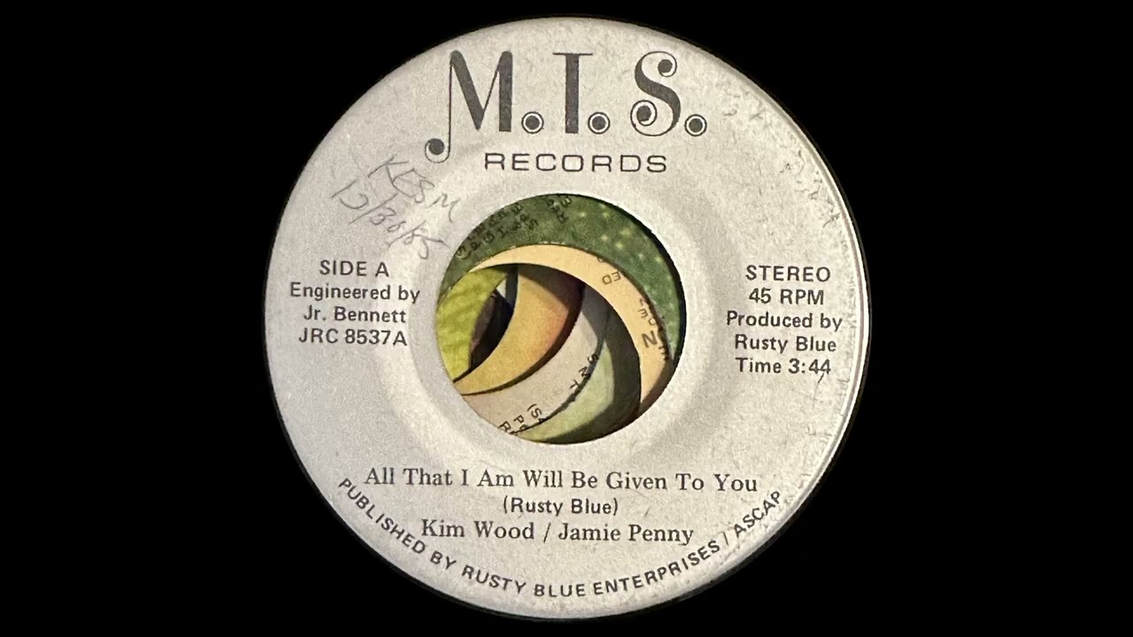Kim Wood and Jamie Penny - All That I Am Will Be Given To You