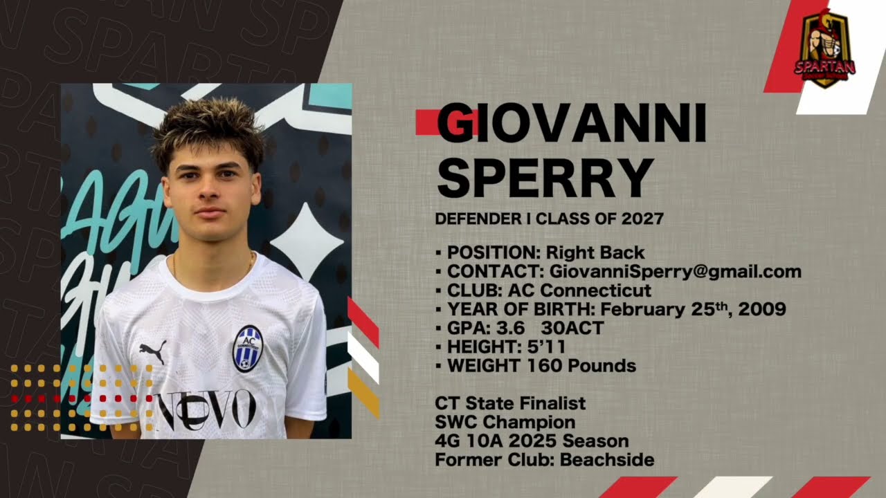 Giovanni Sperry 2025 Soccer Highlights