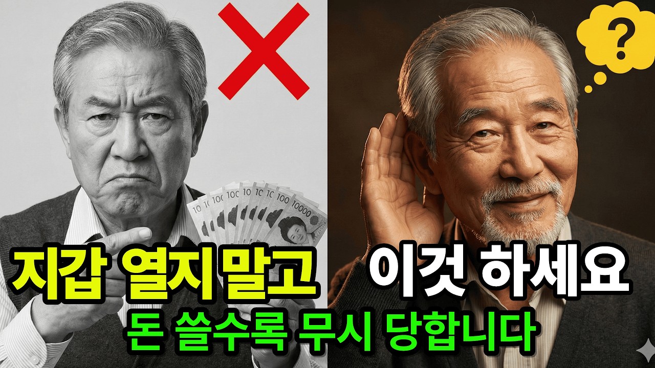 지갑열지 말고 이것 하세요. 돈쓸수록 무시당합니다. 꼰대 탈출기