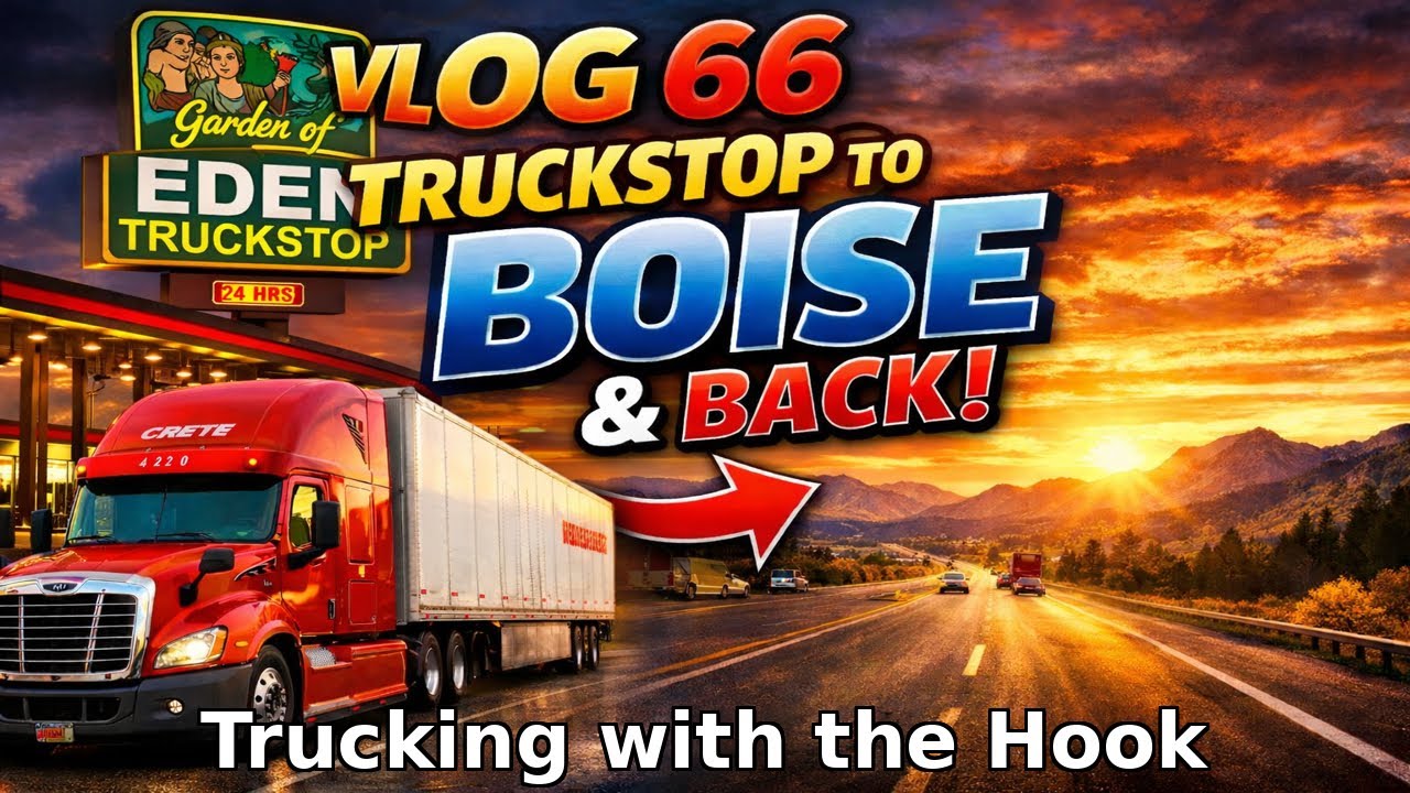 Garden of Eden Truckstop to Boise and Back! | Trucking with the Hook Vlog 66