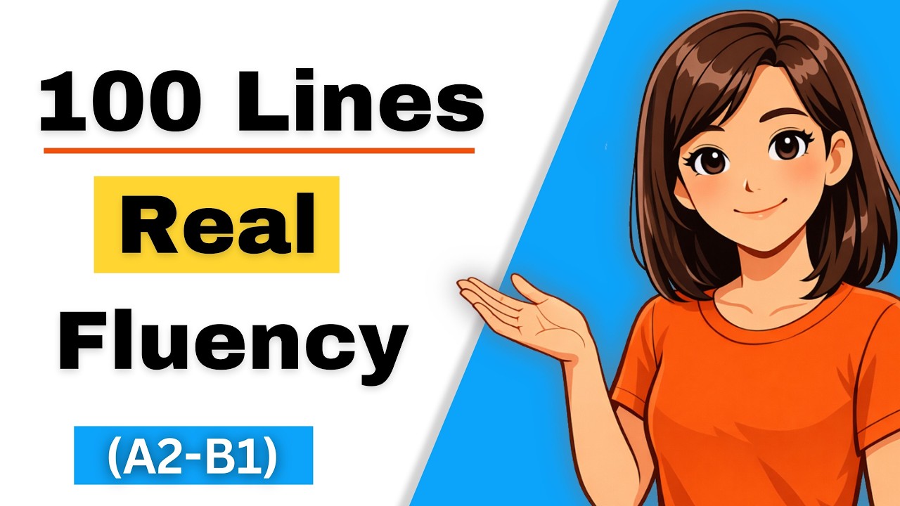 Shadowing Practice: 100 Daily Conversation lines to stop brain freezes (A2-B1)