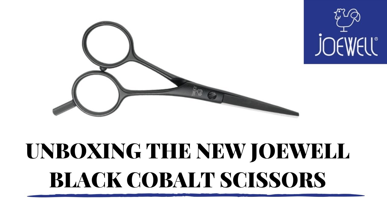 Unboxing Joewell's Black Cobalt Hair Cutting Scissor