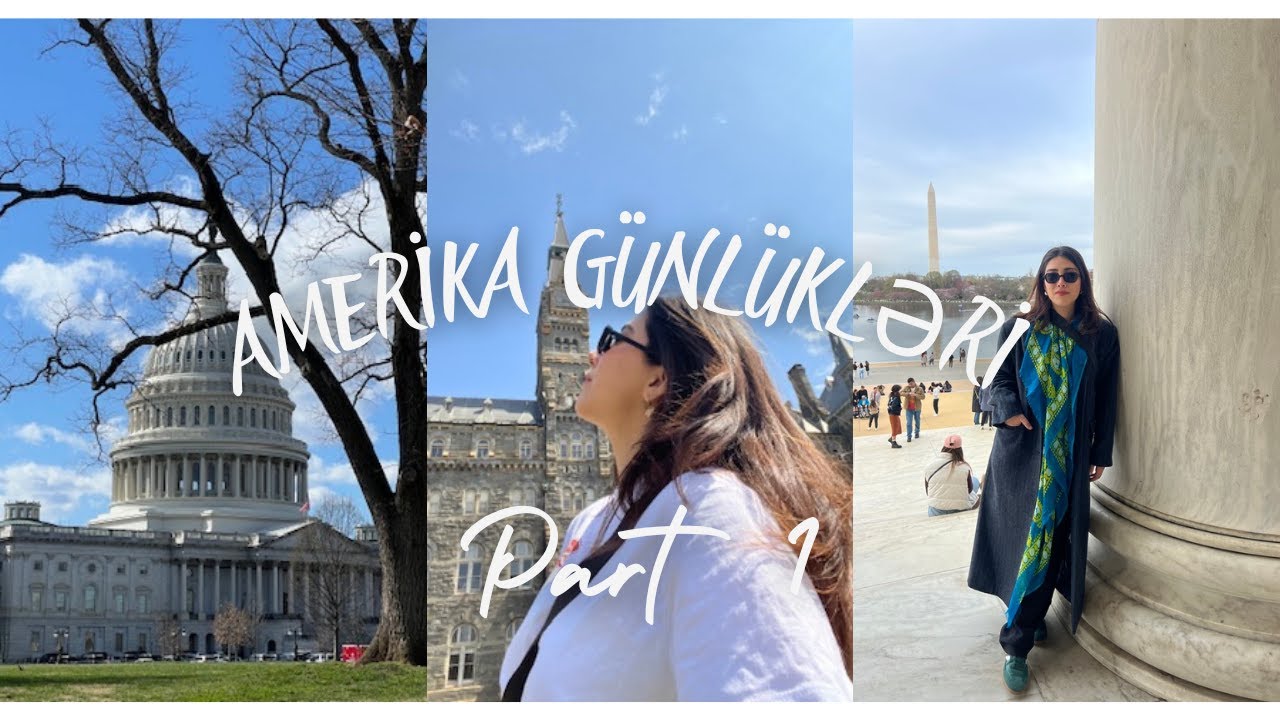 Amerikaya viza aldım 🇺🇸 💫 | Amerika Günlükləri | Washington DC