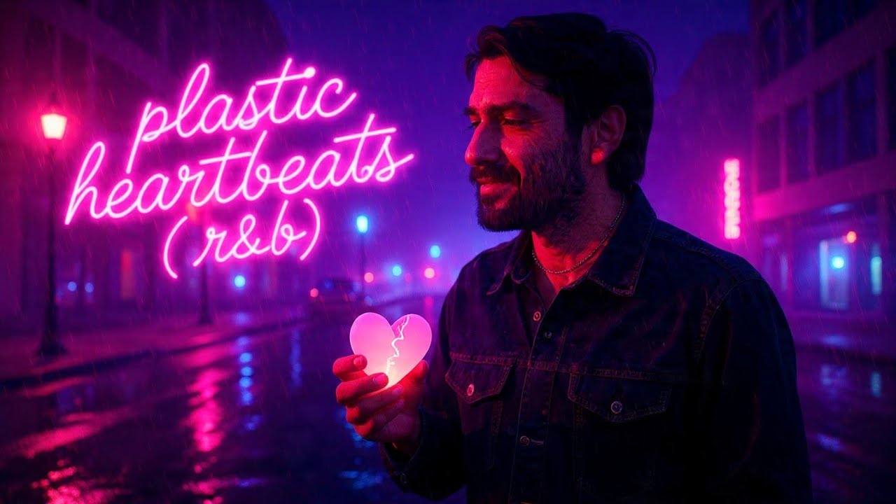 Plastic Heartbeats (R&B) – AI Emotional Soul Music | Late Night Neon Vibes