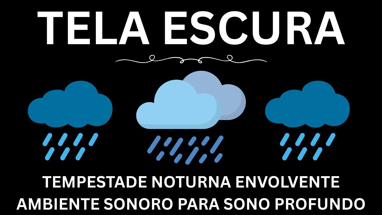 Tempestade Noturna Envolvente | Ambiente Sonoro para Sono Profundo | Sons Relaxantes para Dormir
