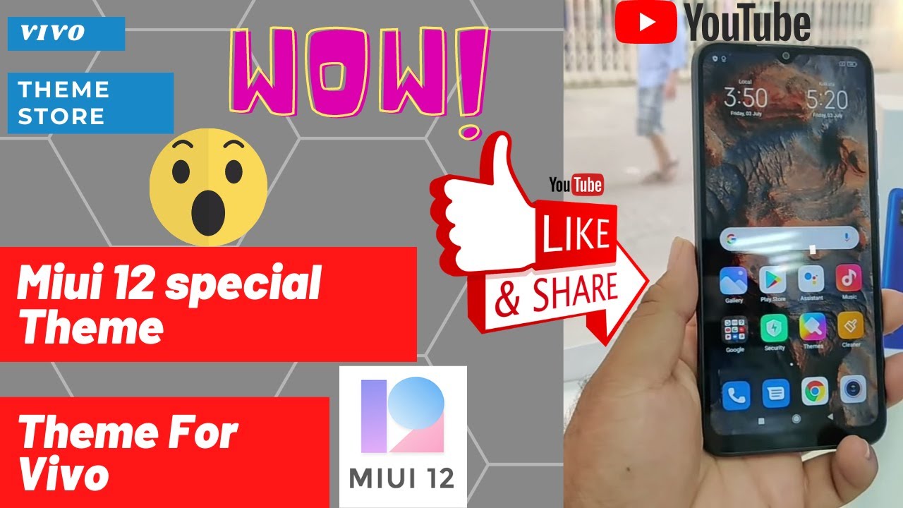 MIUI 12 Special Theme For All Vivo Device | Real Theme MIUI 12 | Vivo Theme |