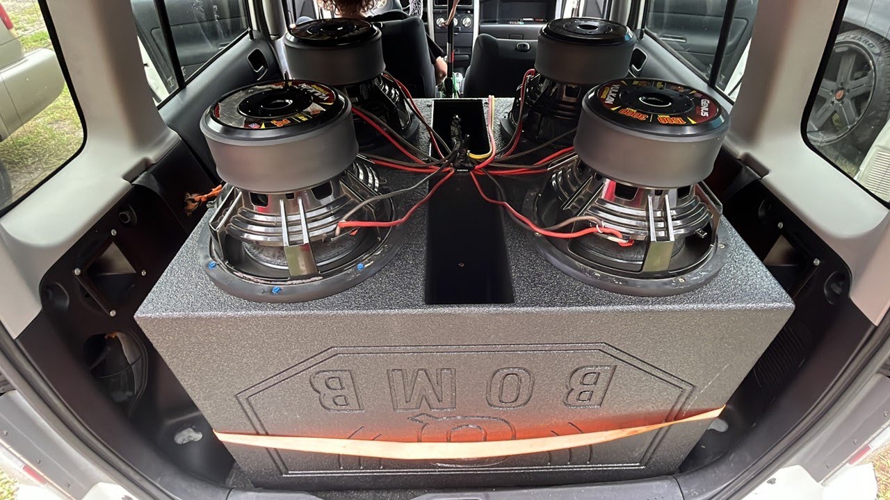 4 12S IN A Q-BOMB BOX TEAR UP CAR