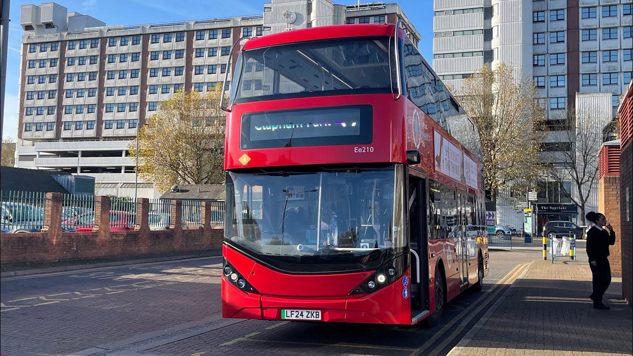Full Route Visual | London General Route 57: Clapham Park, Atkins Road to Kingston | Ee210 (LF24ZKB)