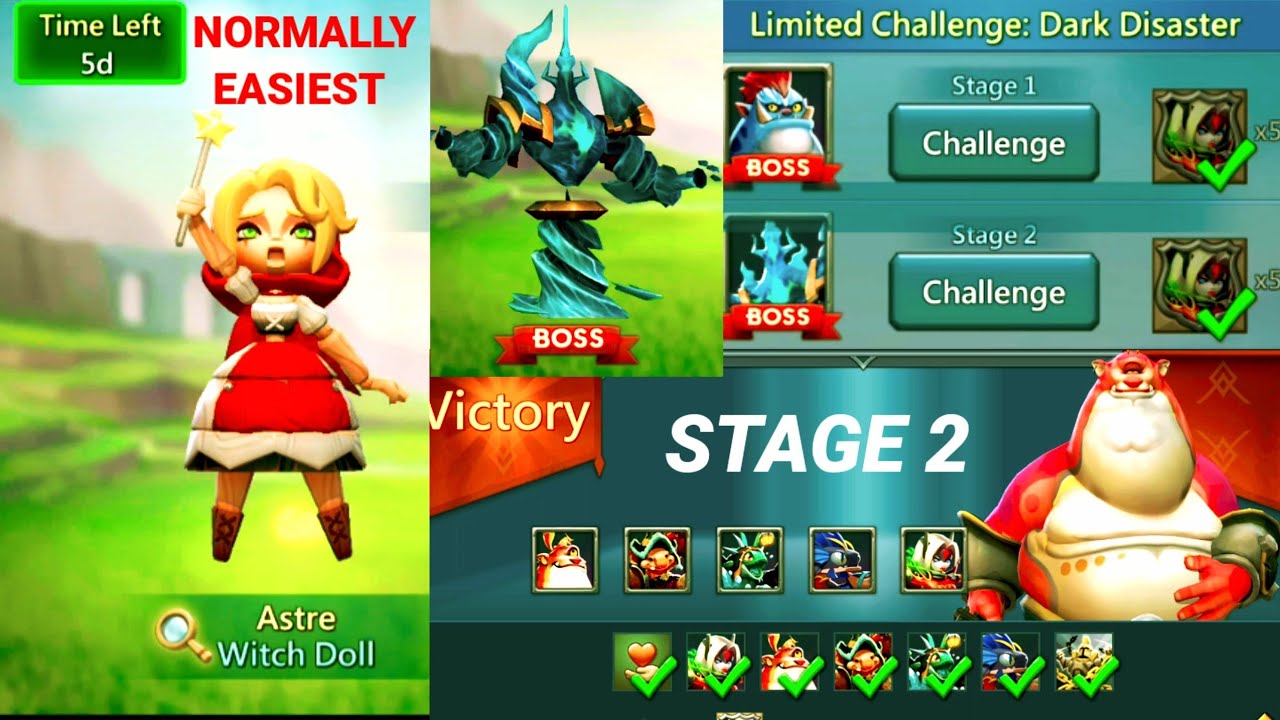 Lords mobile limited challenge dark disaster stage 2