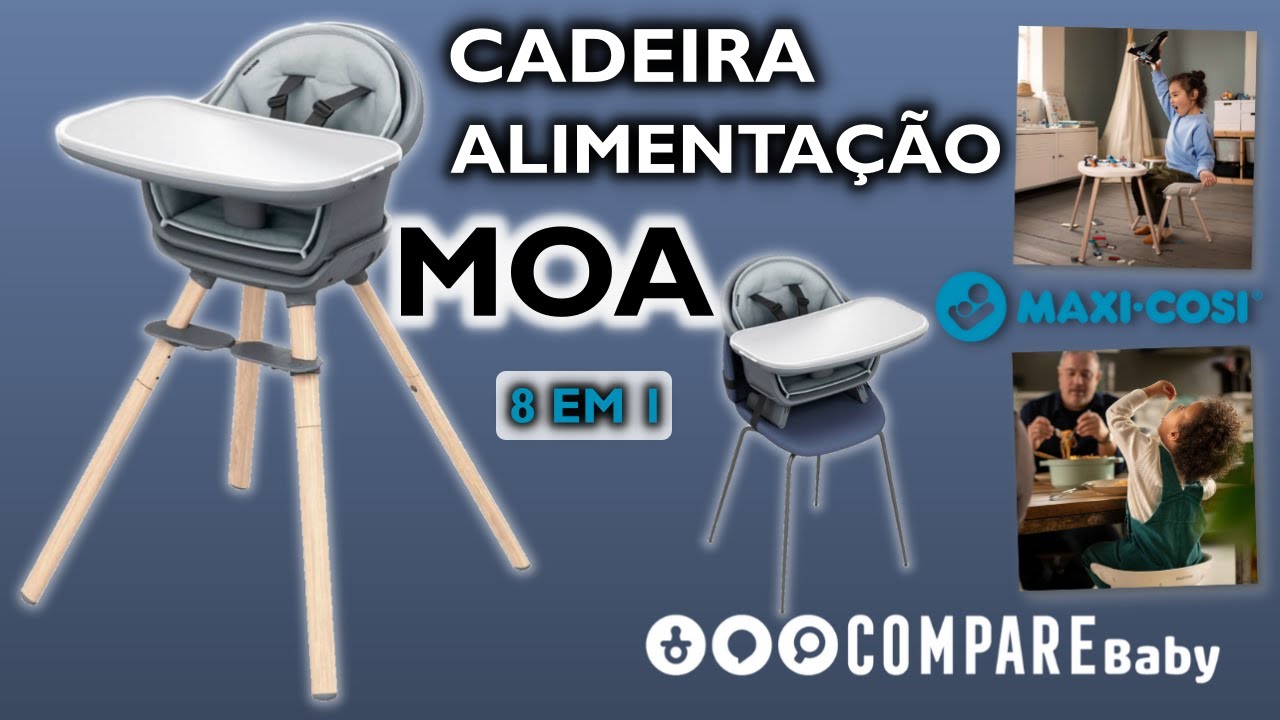 Cadeira de Alimentação MOA Maxi Cosi |✅8 EM 1 | De 6 meses até 23kg