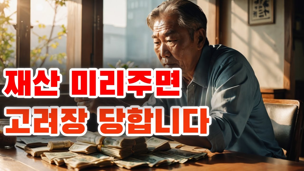 요양원 절대 제 발로 가지 마세요  '이것' 없으면 3개월 안에 죽습니다