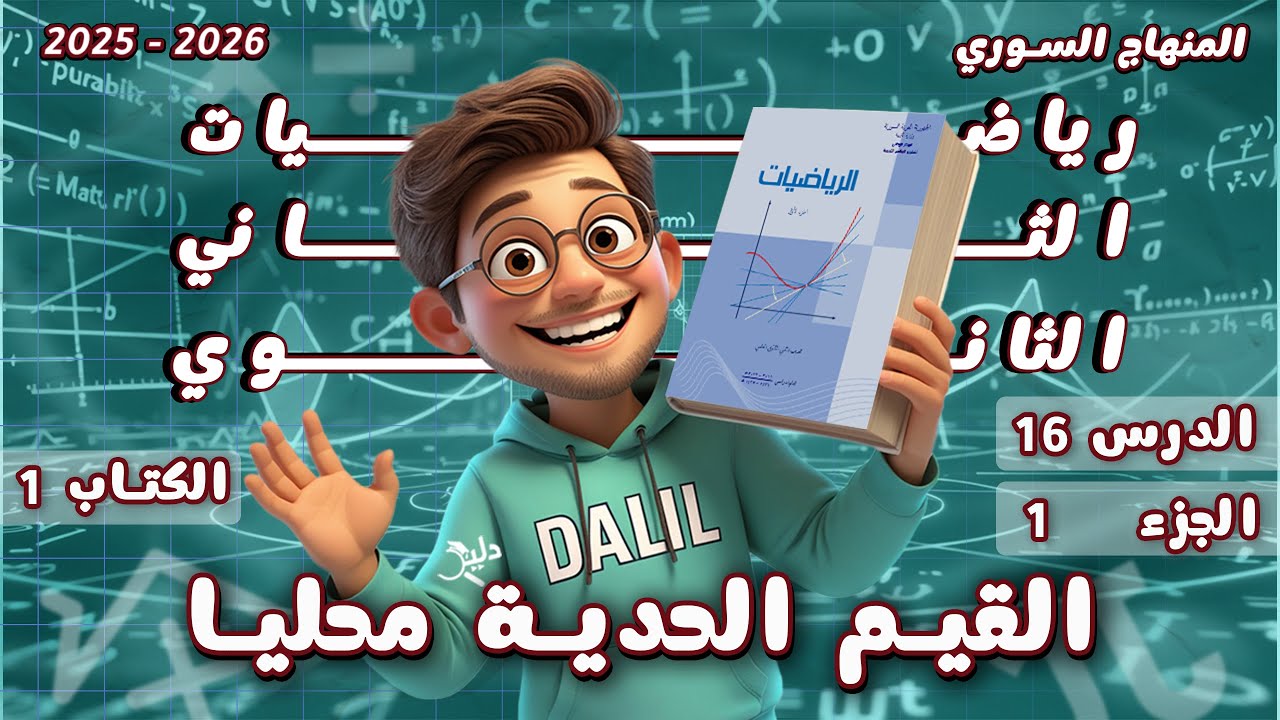 القيم الحدية محليًا | الدرس 16 الجزء1 الوحدة3 (تطبيقات الاشتقاق) رياضيات الصف الحادي عشر كتاب الجزء1