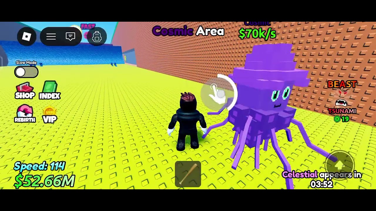 I play survive tsunami for brainrot in roblox #kidyoutuber #gaming #tranding #brainrot #roblox