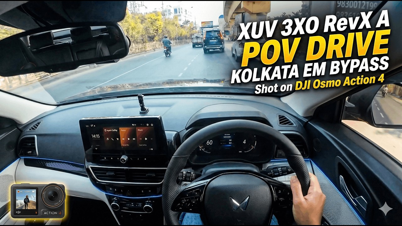 Mahindra XUV 3XO RevX A POV Drive | Kolkata EM Bypass