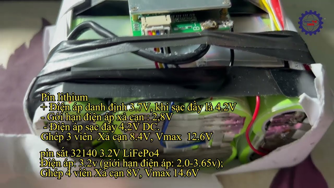 Thử lắp Pin lithium vào  UPS