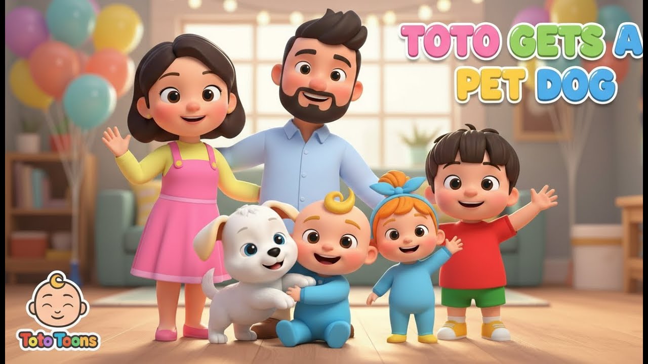 Первый щенок Тото 🐾 | Милый мультфильм про малыша | Toto Toons
