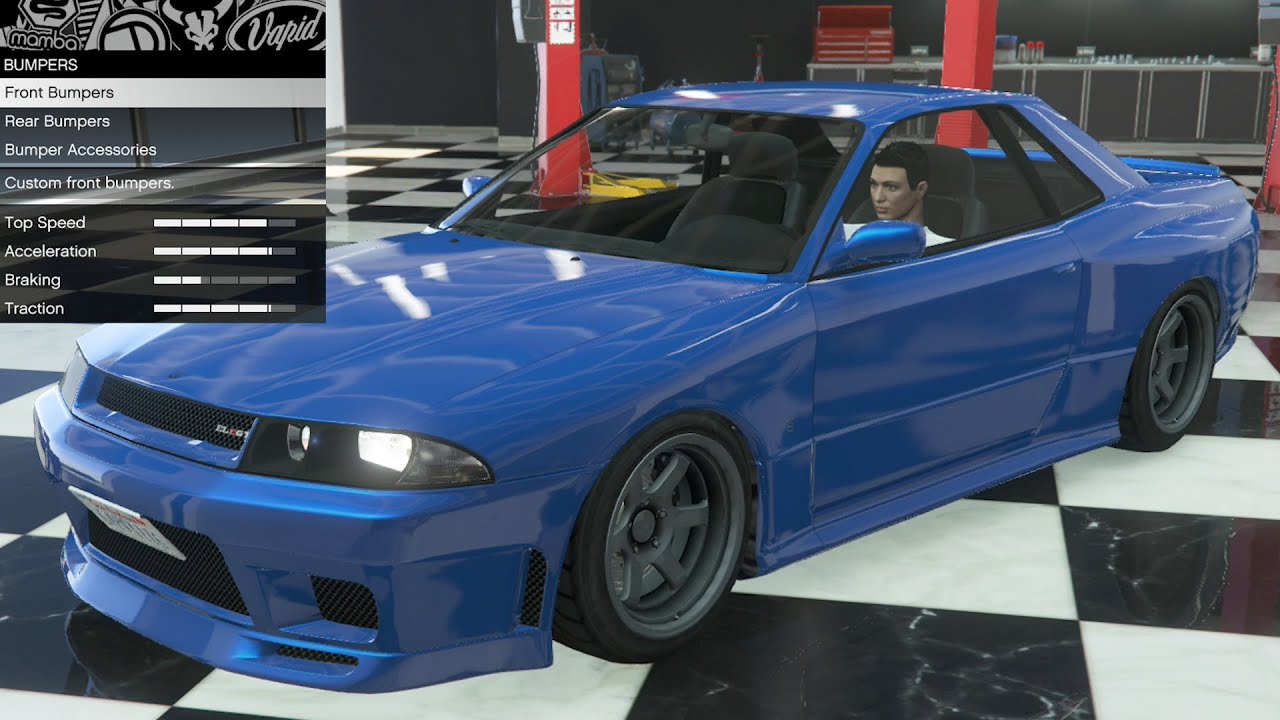 GTA 5 - Past DLC Vehicle Customization - Annis Elegy Retro Custom (R32/R33 Skyline GT-R)