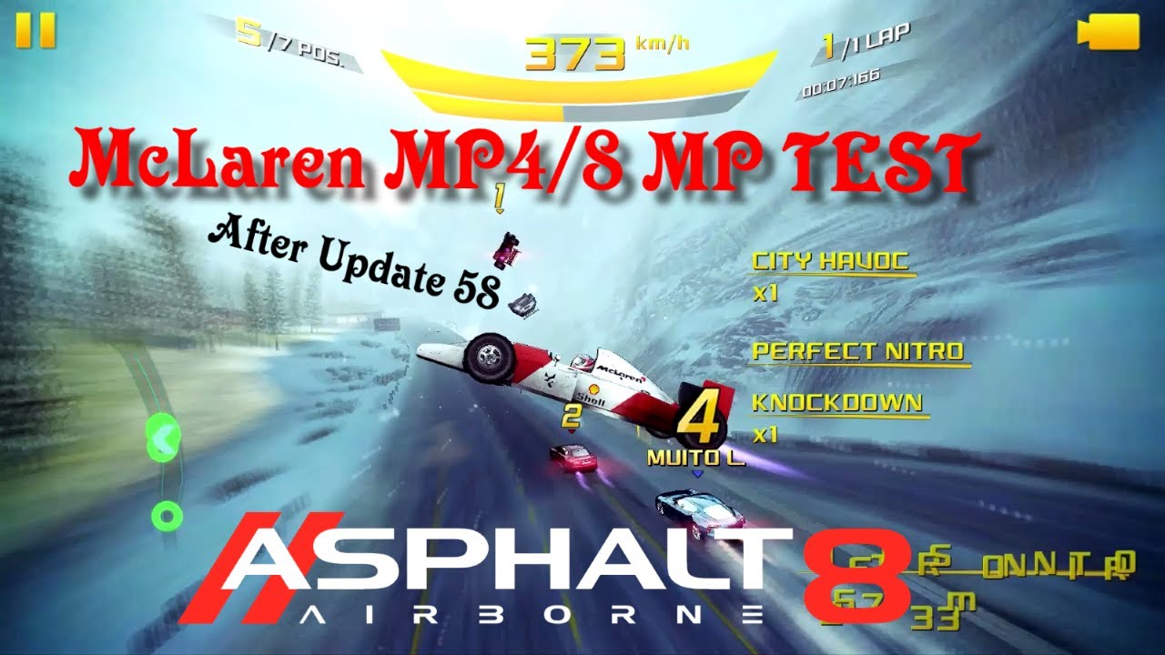 Asphalt 8: UNDESERVED!!!? McLaren MP4/8 Multiplayer test after update 58