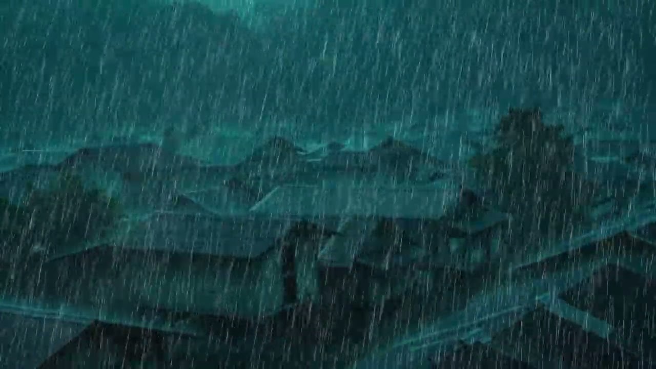 Instant Deep Sleep – Heavy Rain & Thunder on Tin Roof for Fast Insomnia Relief