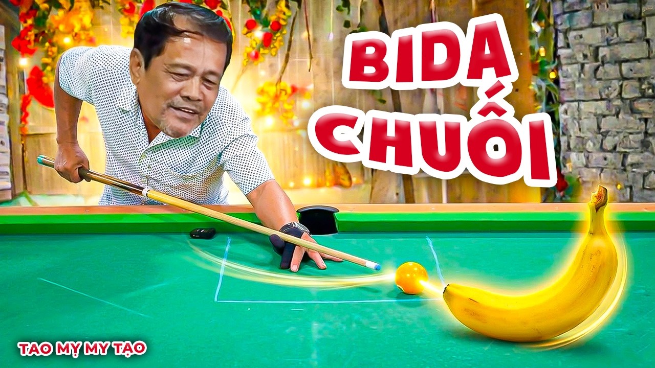 Thử Thách Bắn Bida Kết Hợp Chuối Độc Lạ Liệu Có Cơ Thủ Nào Vượt Qua?! | Tao Mỵ My Tạo