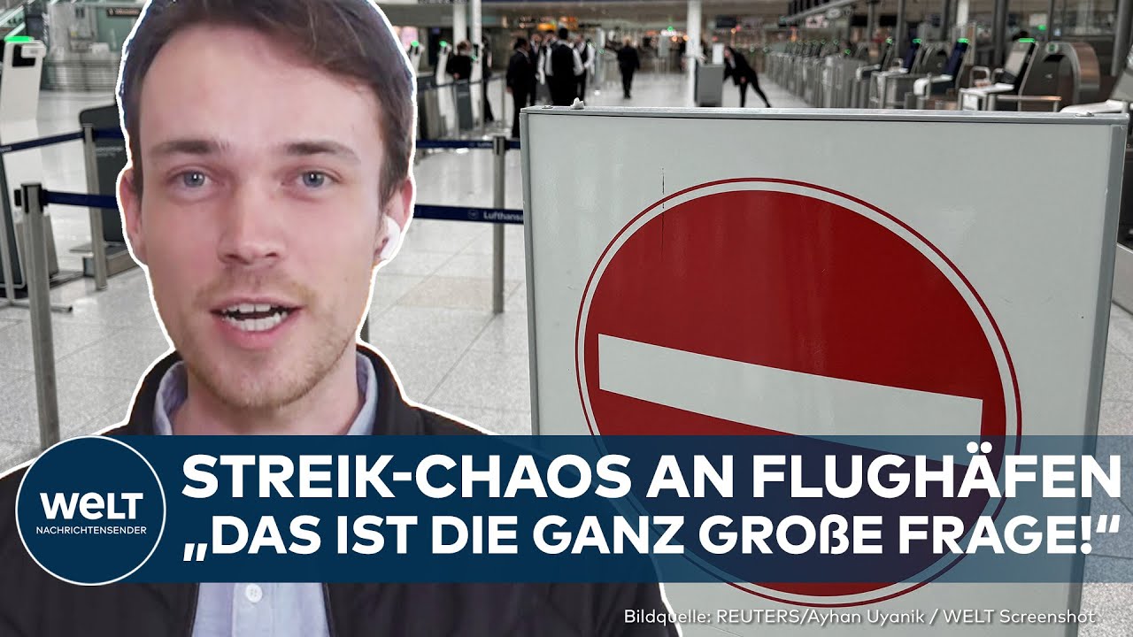 VERDI: Schock! Streik an13 Flughäfen in Deutschland! Große Teile des Flugverkehrs lahmgelegt