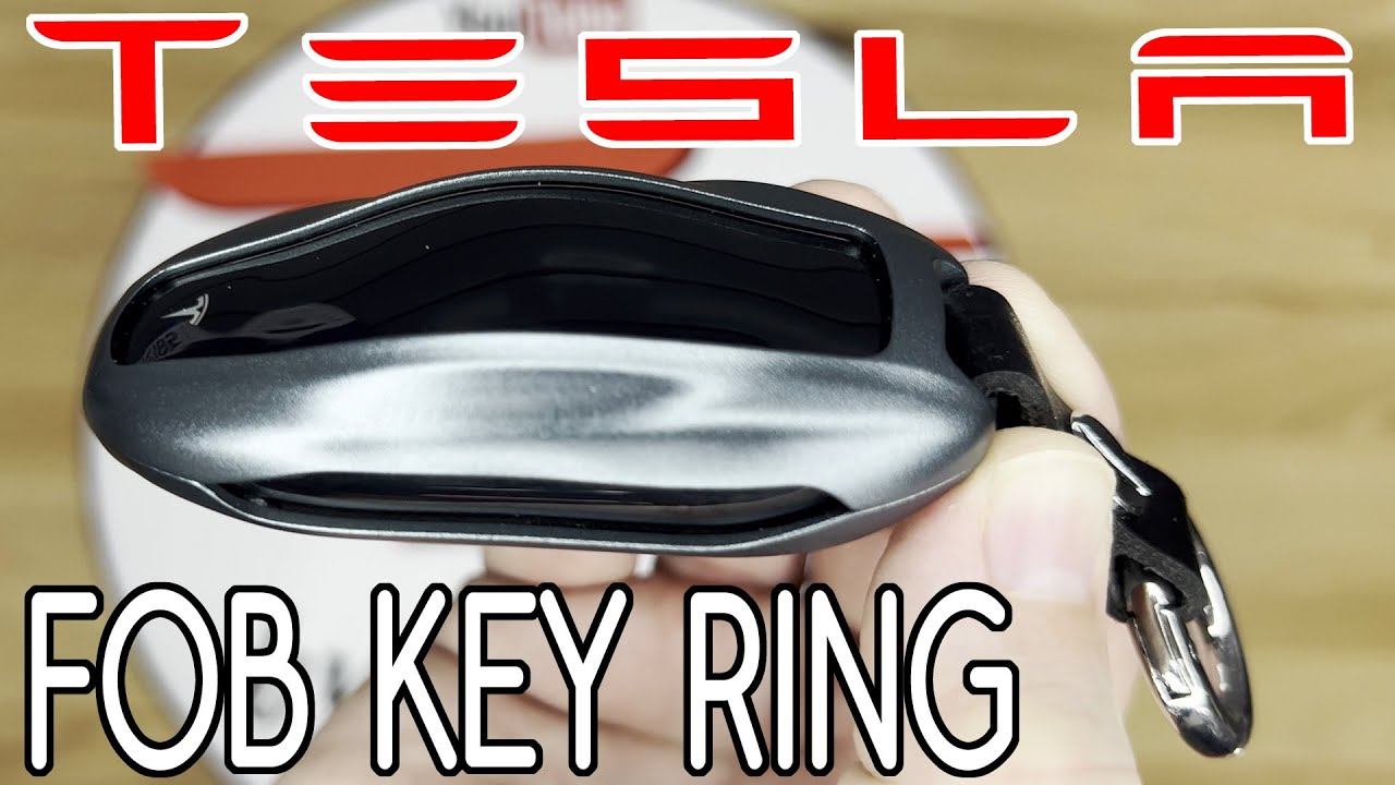 Tesla Model S/3/Y - Key Fob Case Cover & Key Chain