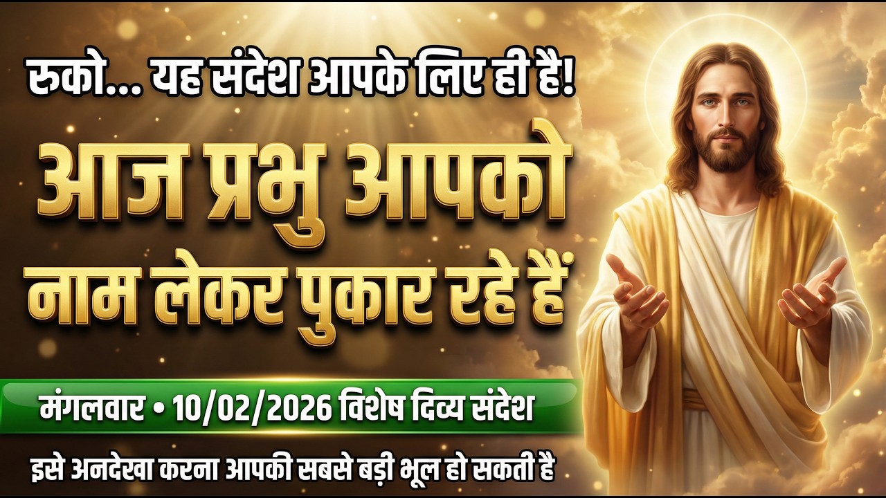 ✝️रविवार विशेष संदेश (8 फरवरी 2026) | मेरे प्रिय बच्चे, डर मत… यीशु आज तुझसे सीधे बात कर रहे हैं