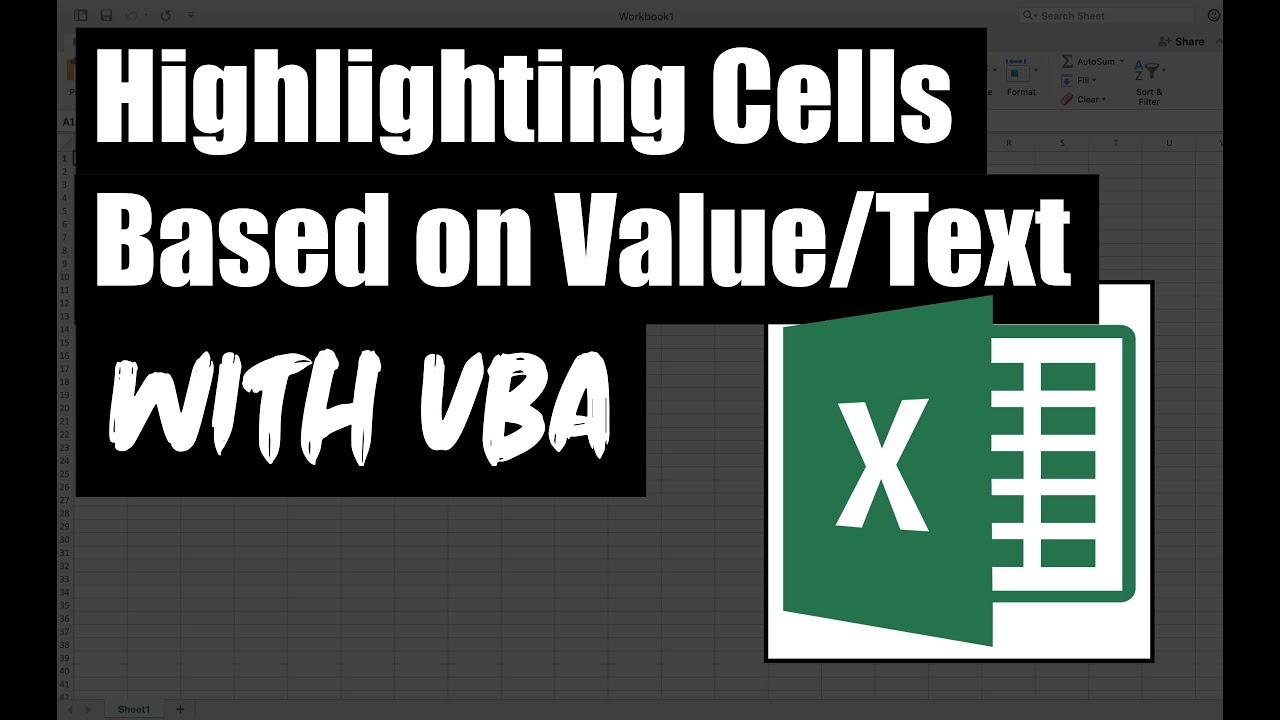Highlighting Cells Based On Value/Text - Excel VBA