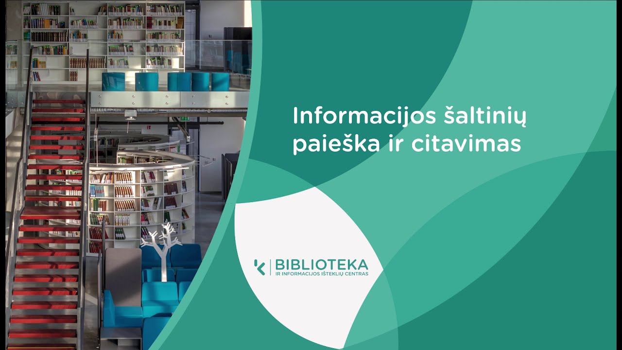 Informacijos &scaron;altinių paie&scaron;ka ir citavimas Google Scholar