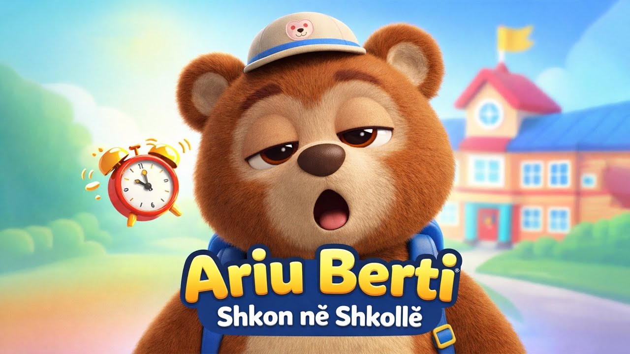 Ariu Berti shkon në shkollë 🐻🎒 | Këngë gazmore për fëmijë | YouTube Kids Shqip #çapaçulat #shqip