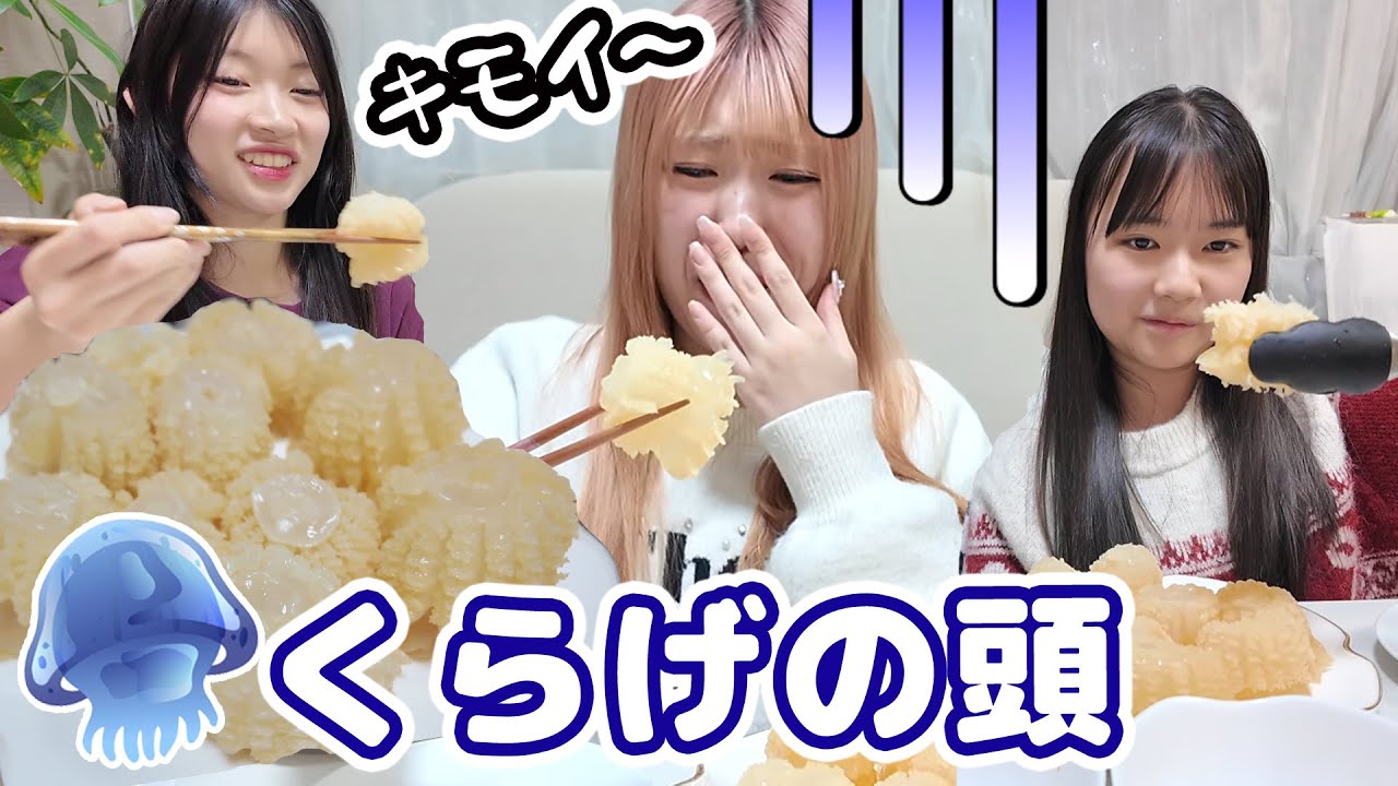 キモすぎる？！くらげの頭を食べてみる！！【おうちまのおうち】