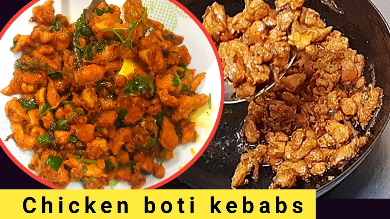 Chicken boti kabab | chicken boti fry | how to Make chicken kabab at home 