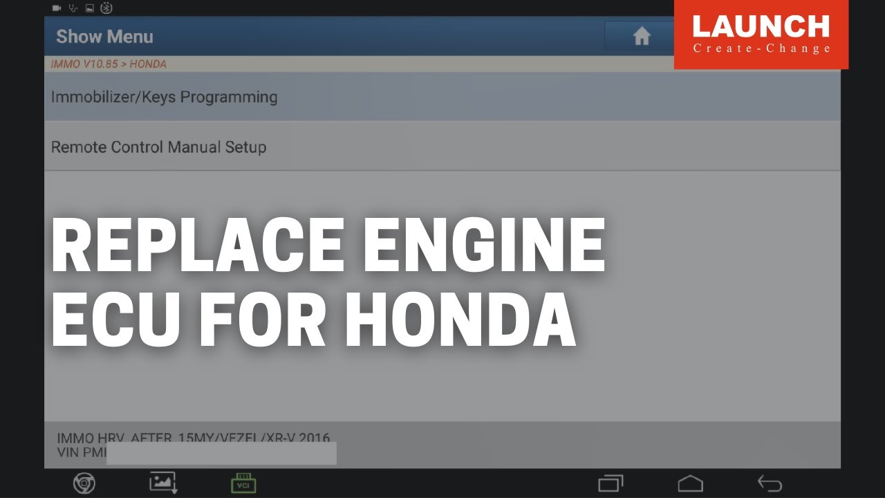 X-431 | Technical training of replace engine ECU (HONDA) | LAUNCH